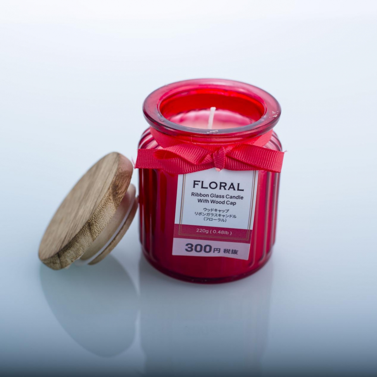 Ribbon Glass Candles -Soy Wax ,Floral Fragrance Candles ,Red Glass Jar ,Wood Cap ,China Factory Price-HOWCANDLE-Candles,Scented Candles,Aromatherapy Candles,Soy Candles,Vegan Candles,Jar Candles,Pillar Candles,Candle Gift Sets,Essential Oils,Reed Diffuser,Candle Holder,