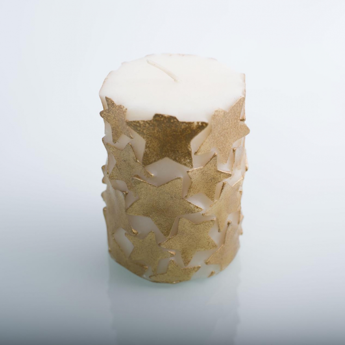 Pillar Candles： Gold Color, Embossed Stars, Galaxy Star, China Factory, Best Price-HOWCANDLE-Candles,Scented Candles,Aromatherapy Candles,Soy Candles,Vegan Candles,Jar Candles,Pillar Candles,Candle Gift Sets,Essential Oils,Reed Diffuser,Candle Holder,