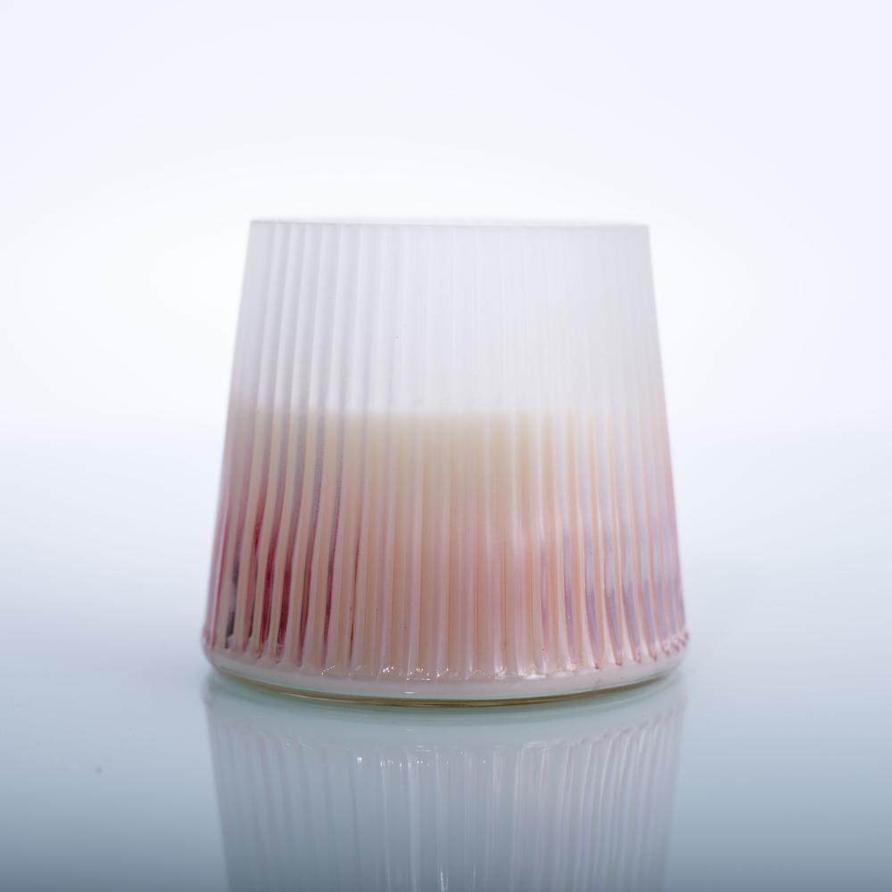 Scented Candles -Matte Gradient Color ,Pleats Mount Fuji Shaped ,Vanilla ,China Factory ,Price-HOWCANDLE-Candles,Scented Candles,Aromatherapy Candles,Soy Candles,Vegan Candles,Jar Candles,Pillar Candles,Candle Gift Sets,Essential Oils,Reed Diffuser,Candle Holder,
