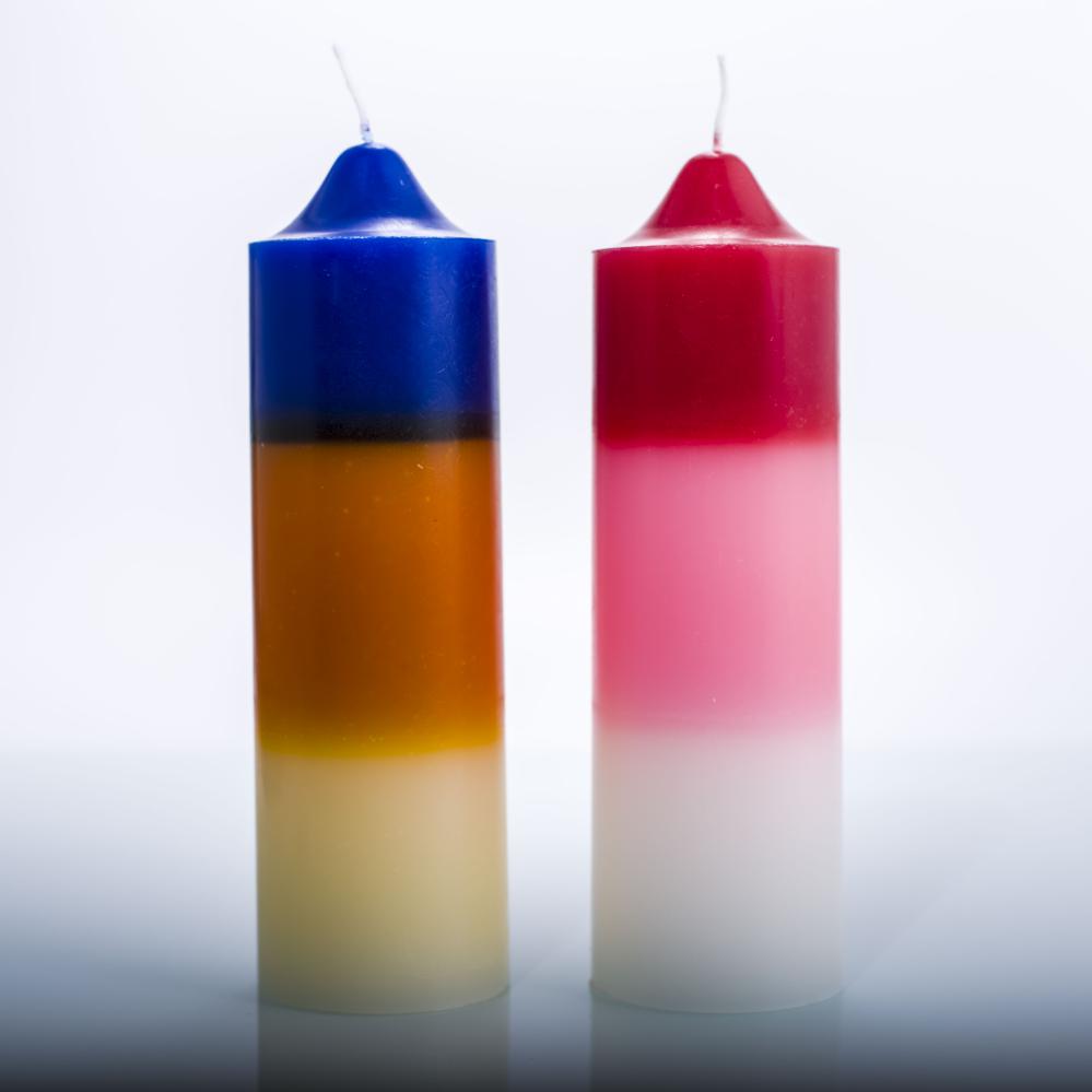 Pillar Candles：Rainbow Color ,Multi Layer Colorful, Big Candle Centerpiece, China Factory,Cheap Price-HOWCANDLE-Candles,Scented Candles,Aromatherapy Candles,Soy Candles,Vegan Candles,Jar Candles,Pillar Candles,Candle Gift Sets,Essential Oils,Reed Diffuser,Candle Holder,