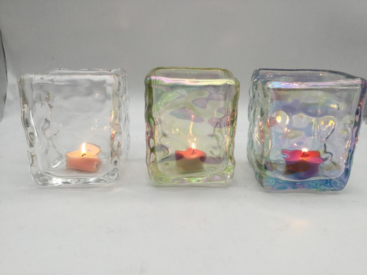 Candle Holder : Big Cube , Amber, Rainbow ,Crystal Stone ,Glass Jar , China Factory ,Price-HOWCANDLE-Candles,Scented Candles,Aromatherapy Candles,Soy Candles,Vegan Candles,Jar Candles,Pillar Candles,Candle Gift Sets,Essential Oils,Reed Diffuser,Candle Holder,
