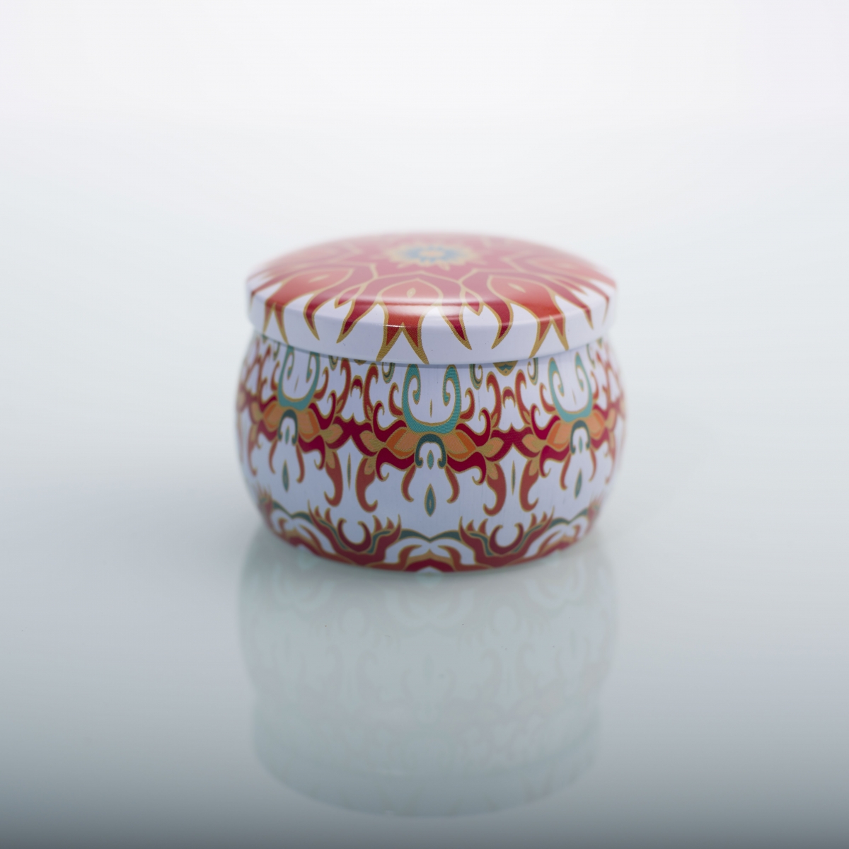 Tin Candles：Fragranced Soy Candle, Bvlgari Omnia Coral, Travel Candles, China Factory, Price-HOWCANDLE-Candles,Scented Candles,Aromatherapy Candles,Soy Candles,Vegan Candles,Jar Candles,Pillar Candles,Candle Gift Sets,Essential Oils,Reed Diffuser,Candle Holder,