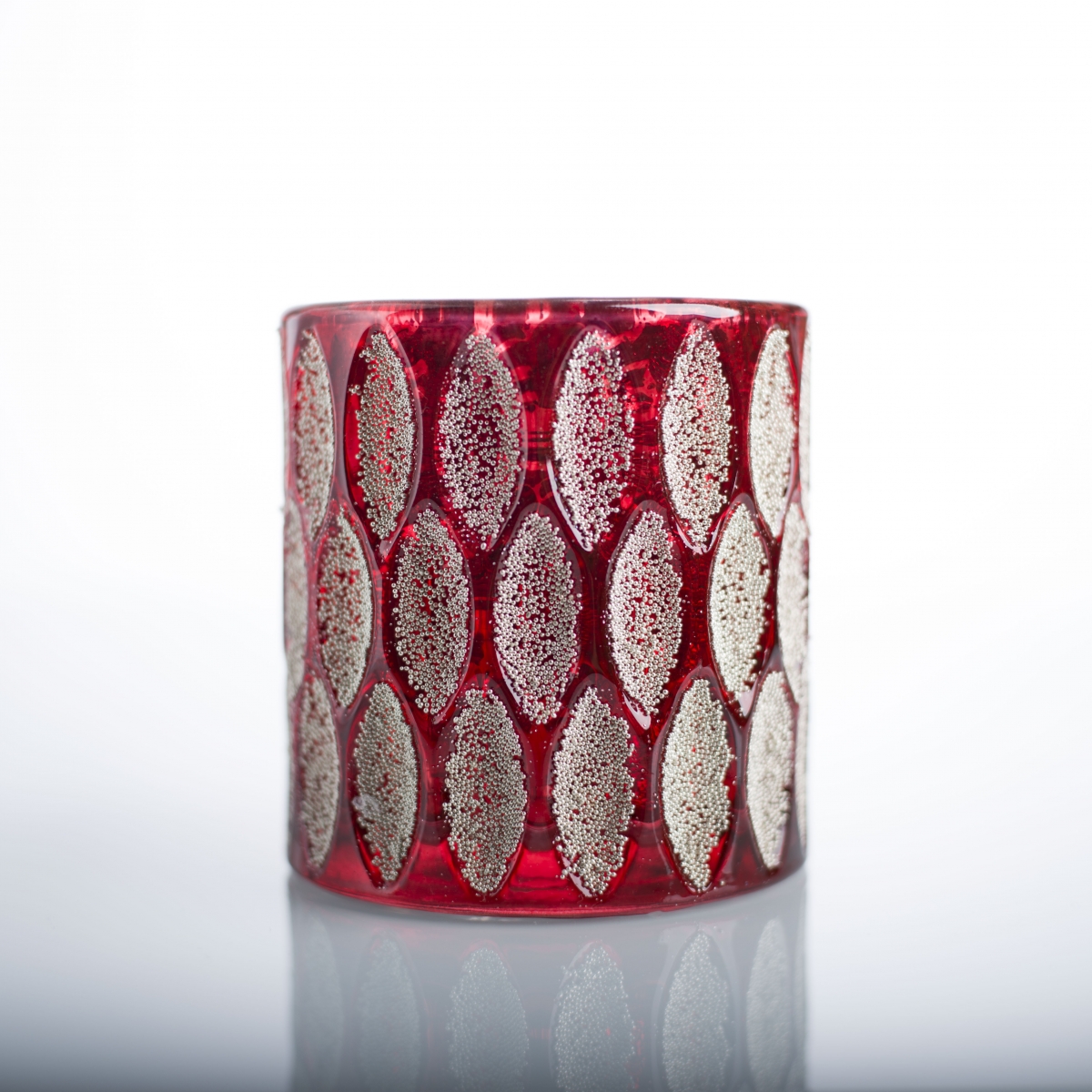 Glass Candle Holder :Geometric Emboss ,Leaf ,Gold Bead ,Christmas Red ,Home Decoration ,China Factory ,Wholesale Price-HOWCANDLE-Candles,Scented Candles,Aromatherapy Candles,Soy Candles,Vegan Candles,Jar Candles,Pillar Candles,Candle Gift Sets,Essential Oils,Reed Diffuser,Candle Holder,