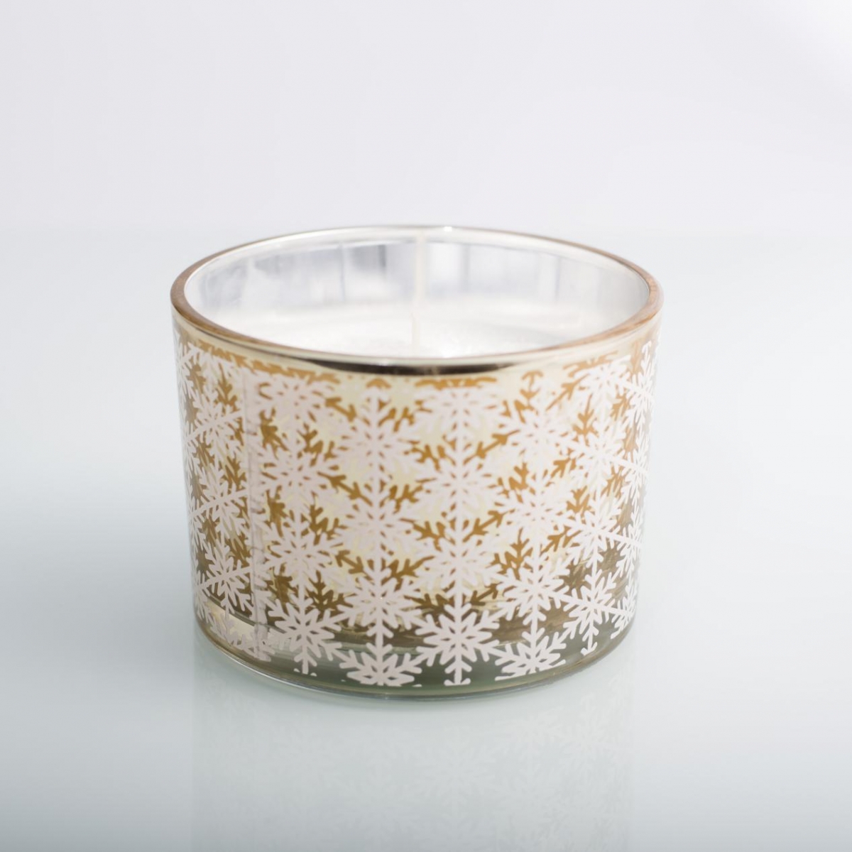 Scented Candles -White Snowflake ,Gold Candle Jar ,Big Christmas Candles ,China Factory ,Price-HOWCANDLE-Candles,Scented Candles,Aromatherapy Candles,Soy Candles,Vegan Candles,Jar Candles,Pillar Candles,Candle Gift Sets,Essential Oils,Reed Diffuser,Candle Holder,