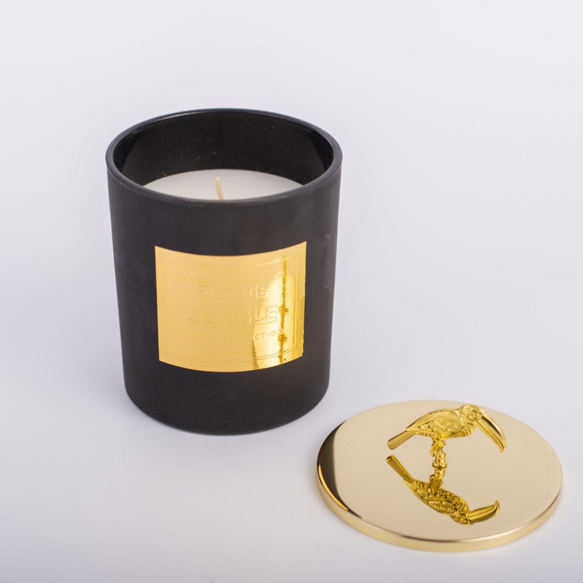 Scented Candles -Best Soy Candles ,Luxury Candles ,Vegan Candles ,Black Glass Jar ,Gold Toucans Metal Lid ,Aromatherapy ,China Factory ,Price-HOWCANDLE-Candles,Scented Candles,Aromatherapy Candles,Soy Candles,Vegan Candles,Jar Candles,Pillar Candles,Candle Gift Sets,Essential Oils,Reed Diffuser,Candle Holder,