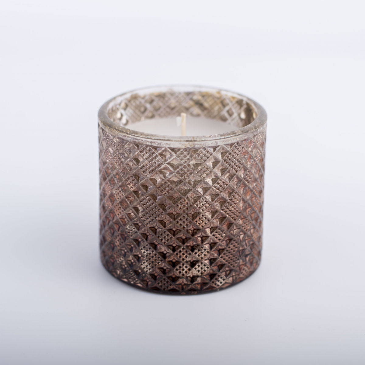 Retro Candles -Gold Gradient Brown ,Soy Wax ,Scented Candles ,Cube Embossed Glass Jar ,China Factory ,Price-HOWCANDLE-Candles,Scented Candles,Aromatherapy Candles,Soy Candles,Vegan Candles,Jar Candles,Pillar Candles,Candle Gift Sets,Essential Oils,Reed Diffuser,Candle Holder,