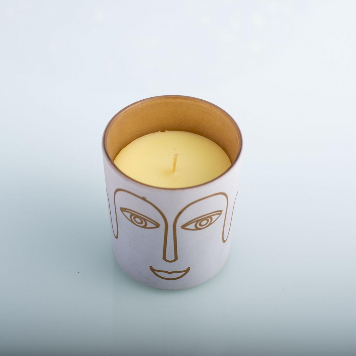 Scented Candles : Buddhism Meditation , White Glass Jar , China Factory , Best Price-HOWCANDLE-Candles,Scented Candles,Aromatherapy Candles,Soy Candles,Vegan Candles,Jar Candles,Pillar Candles,Candle Gift Sets,Essential Oils,Reed Diffuser,Candle Holder,