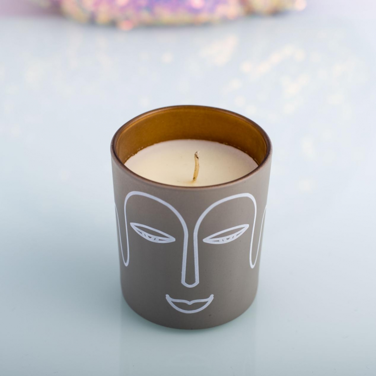 Scented Candles : Buddha Face , Brown Candle Jar , Meditation , China Factory , Good Price-HOWCANDLE-Candles,Scented Candles,Aromatherapy Candles,Soy Candles,Vegan Candles,Jar Candles,Pillar Candles,Candle Gift Sets,Essential Oils,Reed Diffuser,Candle Holder,