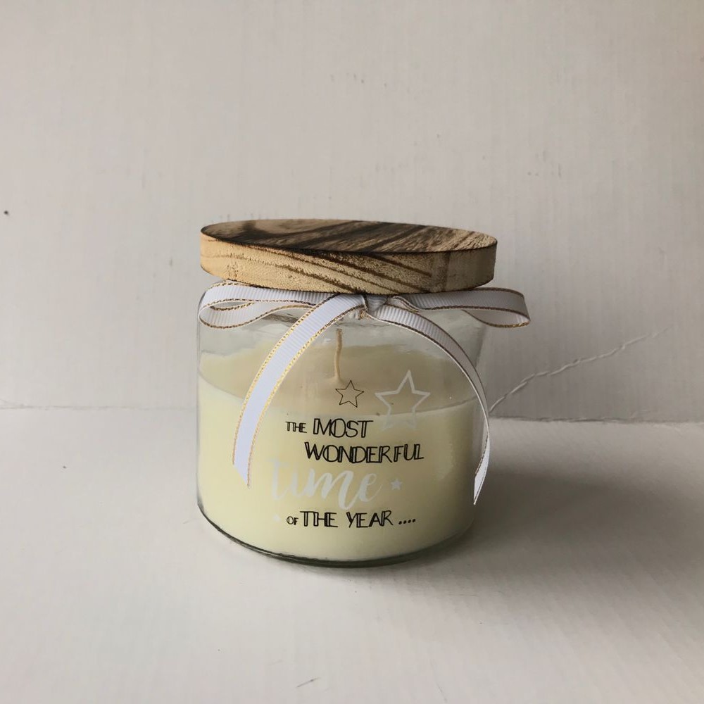 Scented Candles-Honeysuckle , Soy Candle In Glass Jar , Wood Lid , Ribbon Bow ,China Factory Price-HOWCANDLE-Candles,Scented Candles,Aromatherapy Candles,Soy Candles,Vegan Candles,Jar Candles,Pillar Candles,Candle Gift Sets,Essential Oils,Reed Diffuser,Candle Holder,