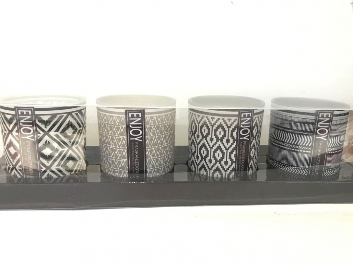 Scented Candle Gift Sets -Black Candles ,African Tribal Totems ,PET Box ,China Factory ,Price-HOWCANDLE-Candles,Scented Candles,Aromatherapy Candles,Soy Candles,Vegan Candles,Jar Candles,Pillar Candles,Candle Gift Sets,Essential Oils,Reed Diffuser,Candle Holder,
